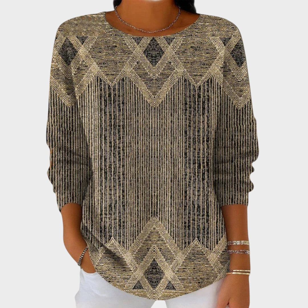 Valentina | Blusa Vintage con Estampado