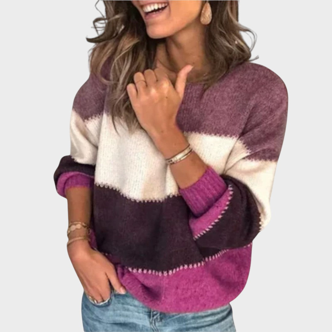 Estela | Suéter de Punto con Rayas