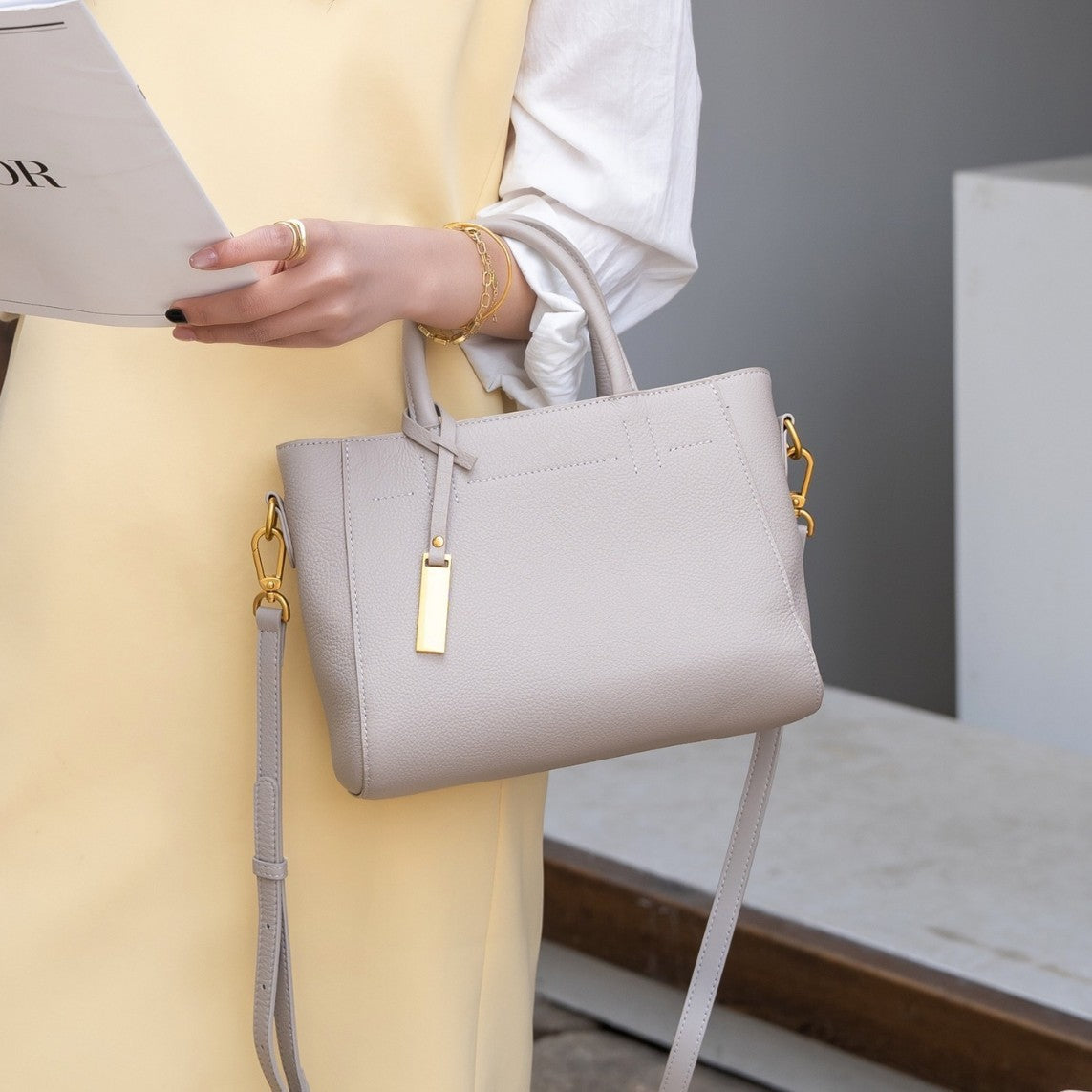 Sofia | Bolsa Clásica de Cuero Auténtico