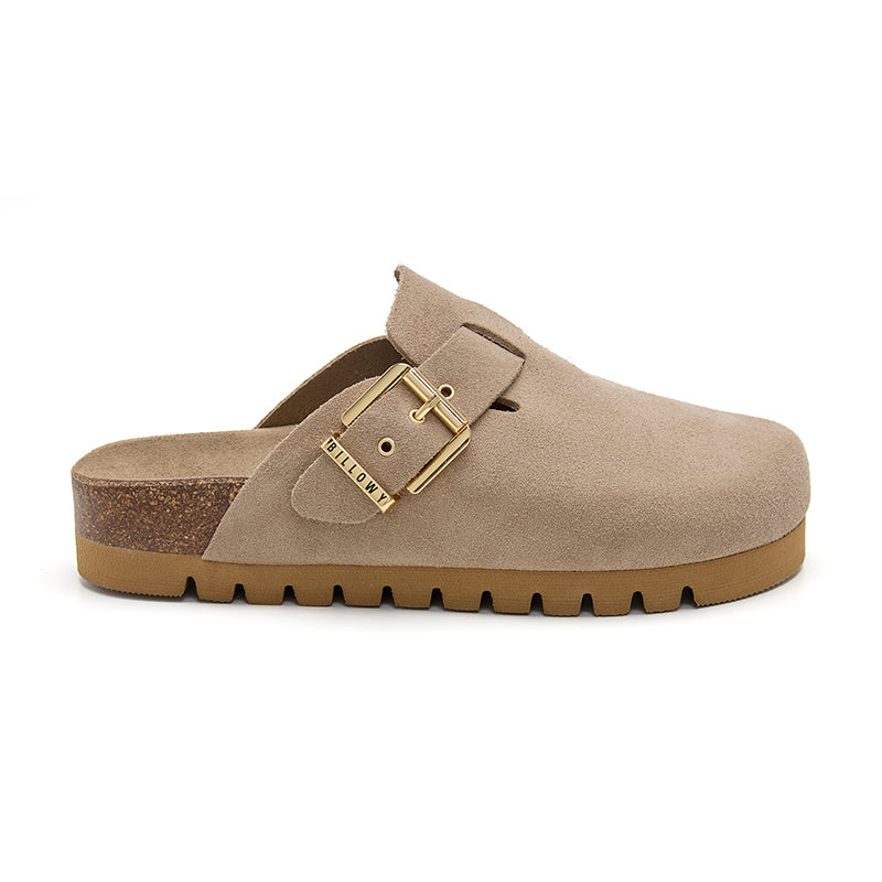 Zueco Dallas Plataforma Arena Beige Mujer