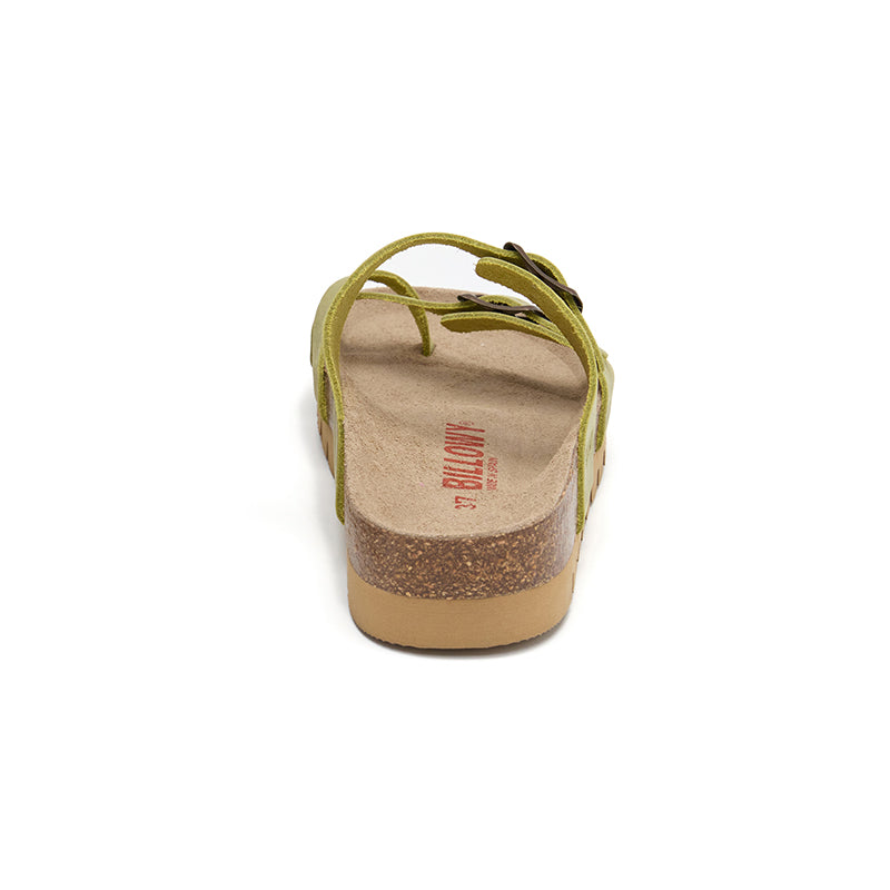 Sandalia Nashville verde para mujer