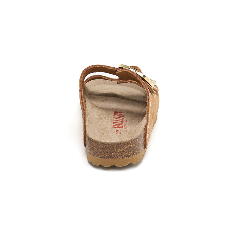 Sandalia Malibu Glam de cuero para mujer