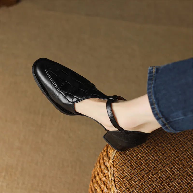 Celeste | Tacones vintage con tiras