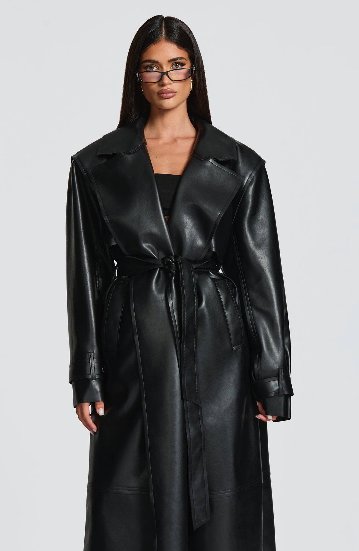 Bárbara™ - Gabardina de Polipiel