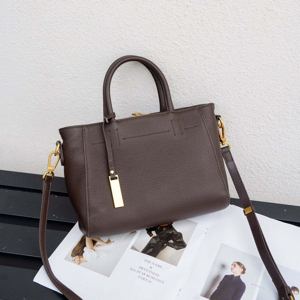 Sofia | Bolsa Clásica de Cuero Auténtico