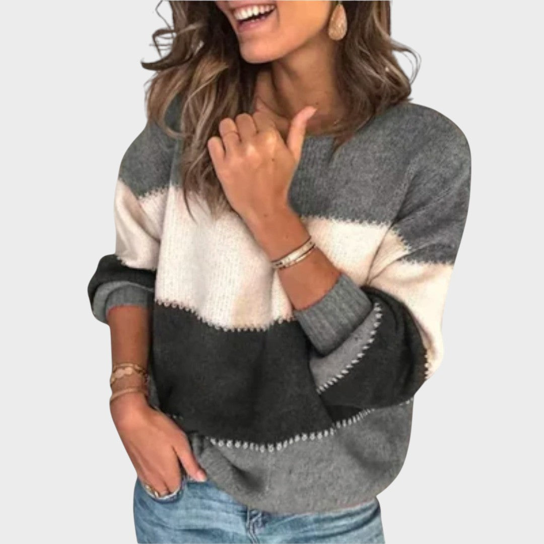 Estela | Suéter de Punto con Rayas