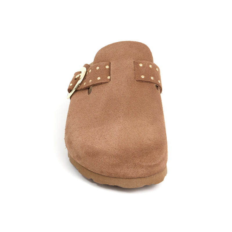 Zueco Palermo Glam Cuero Mujer