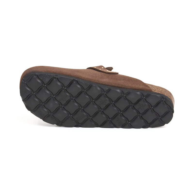 Zueco Palermo Glam Castaña Marrón Mujer