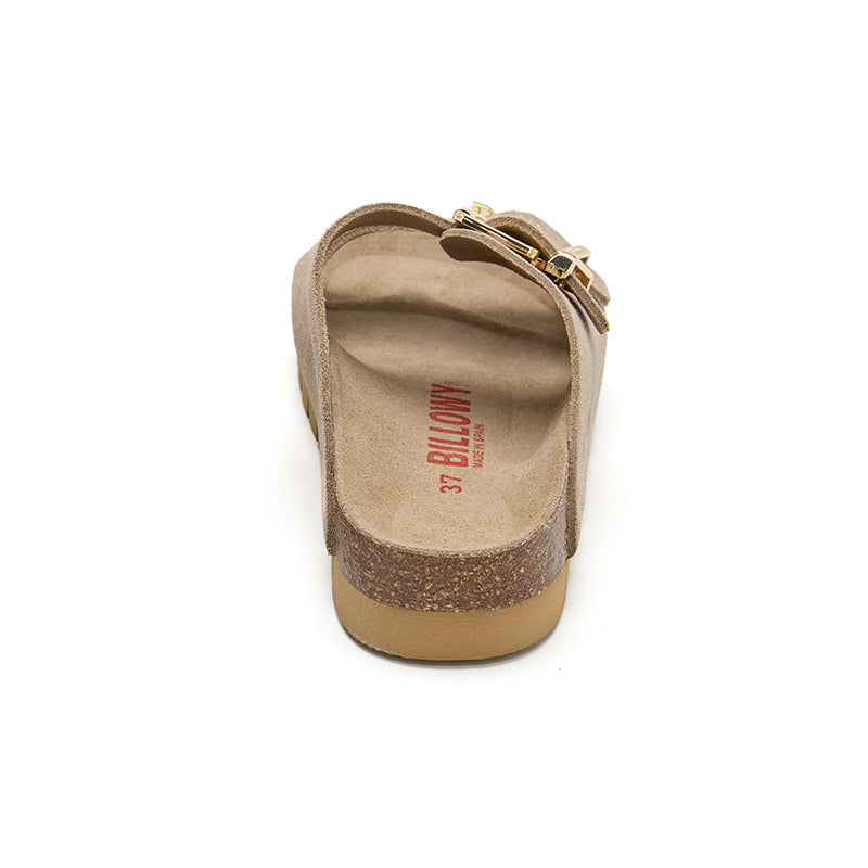Sandalia Malibú de plataforma color arena beige para mujer