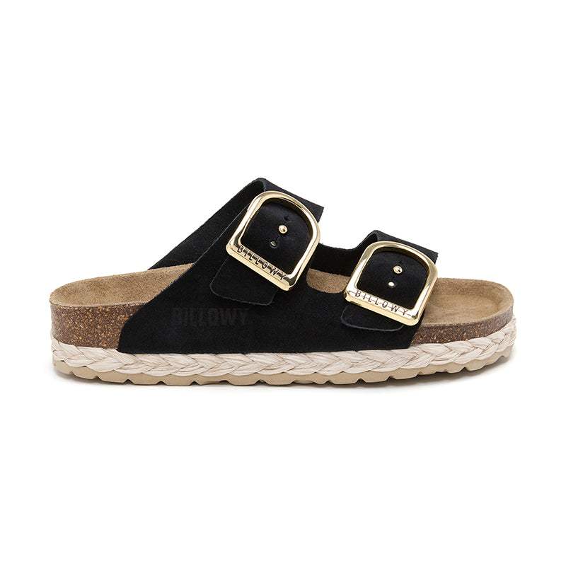 Sandalia Venice negra para mujer