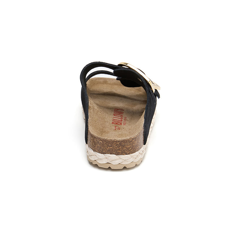 Sandalia Venice negra para mujer