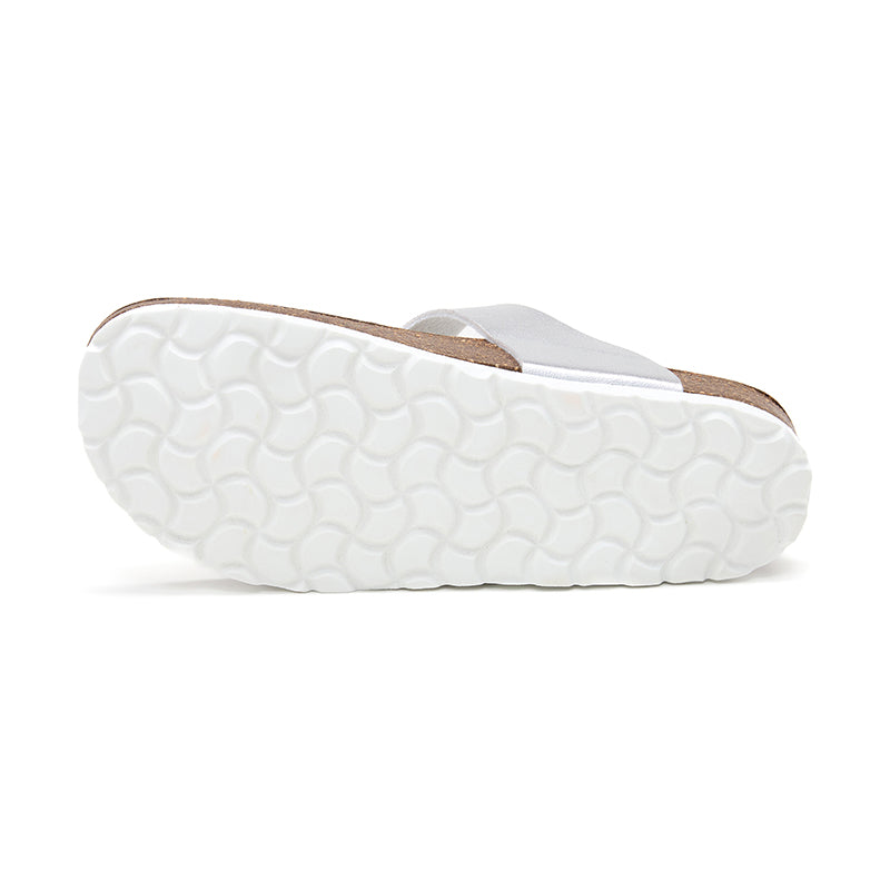 Sandalia Dakota plateada para mujer