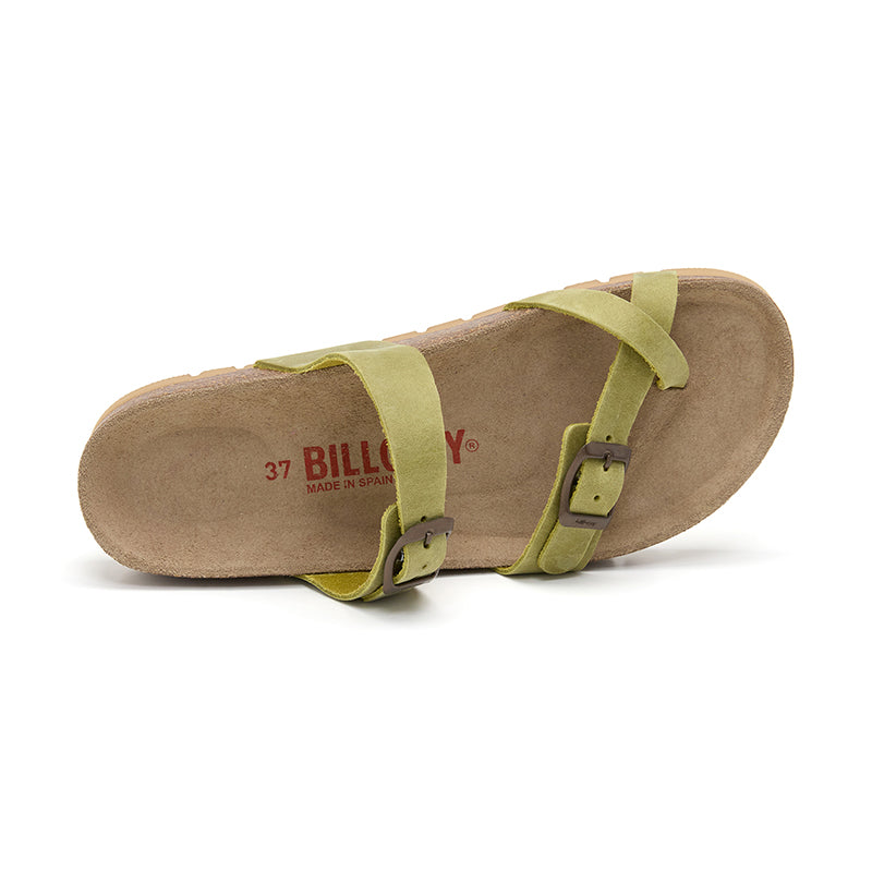 Sandalia Nashville verde para mujer