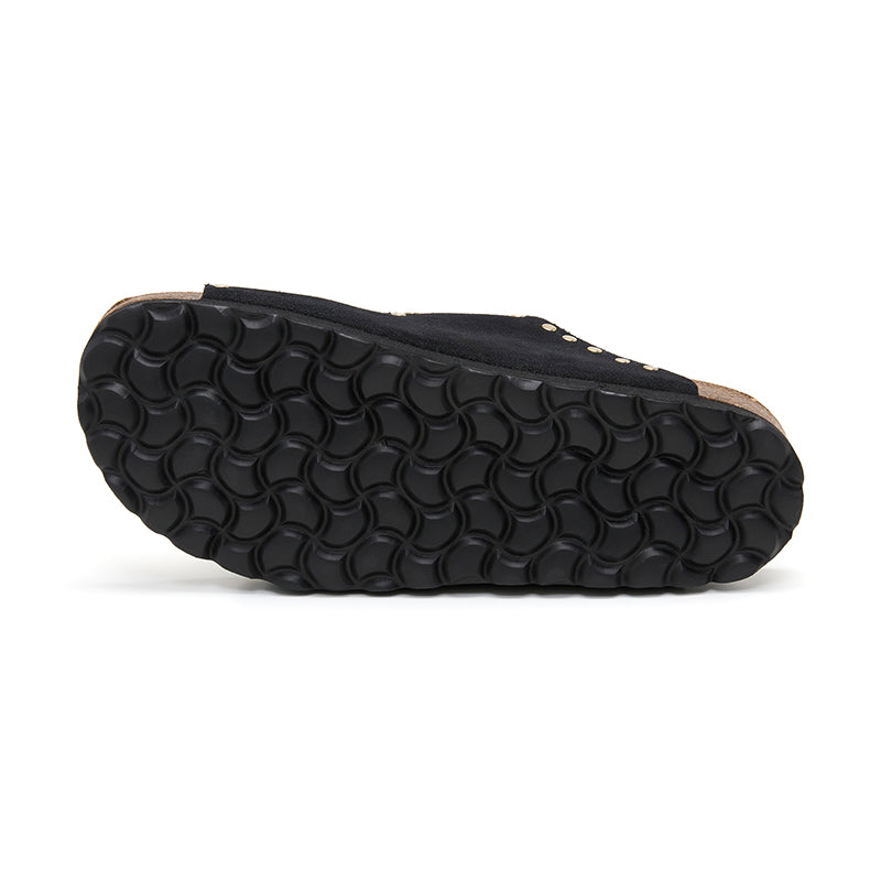 Sandalia Malibu Glam negra para mujer