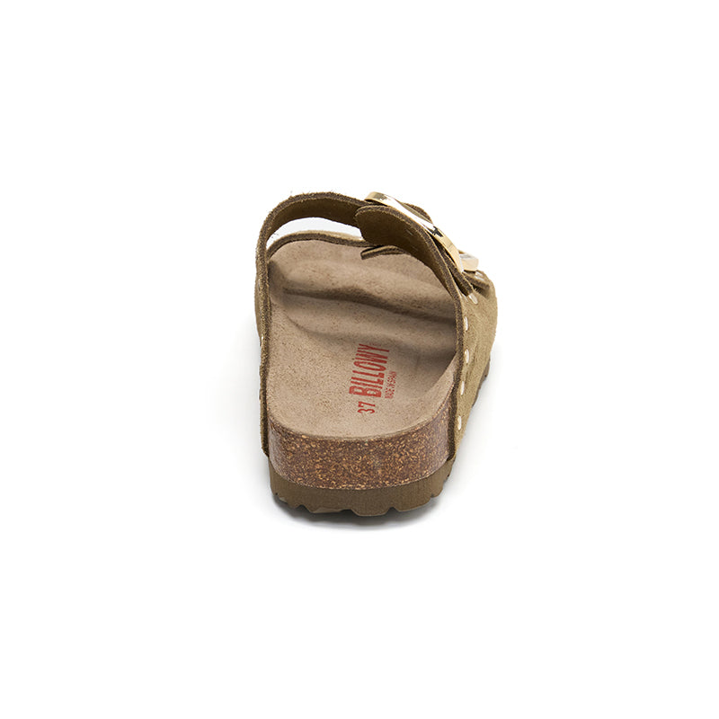 Sandalia Malibu Glam Caza caqui para mujer
