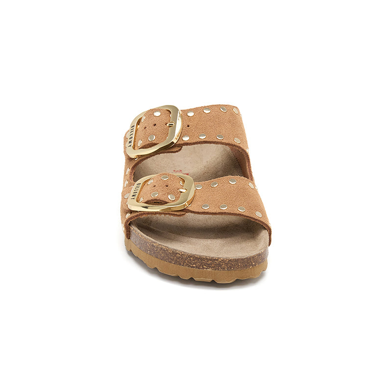 Sandalia Malibu Glam de cuero para mujer