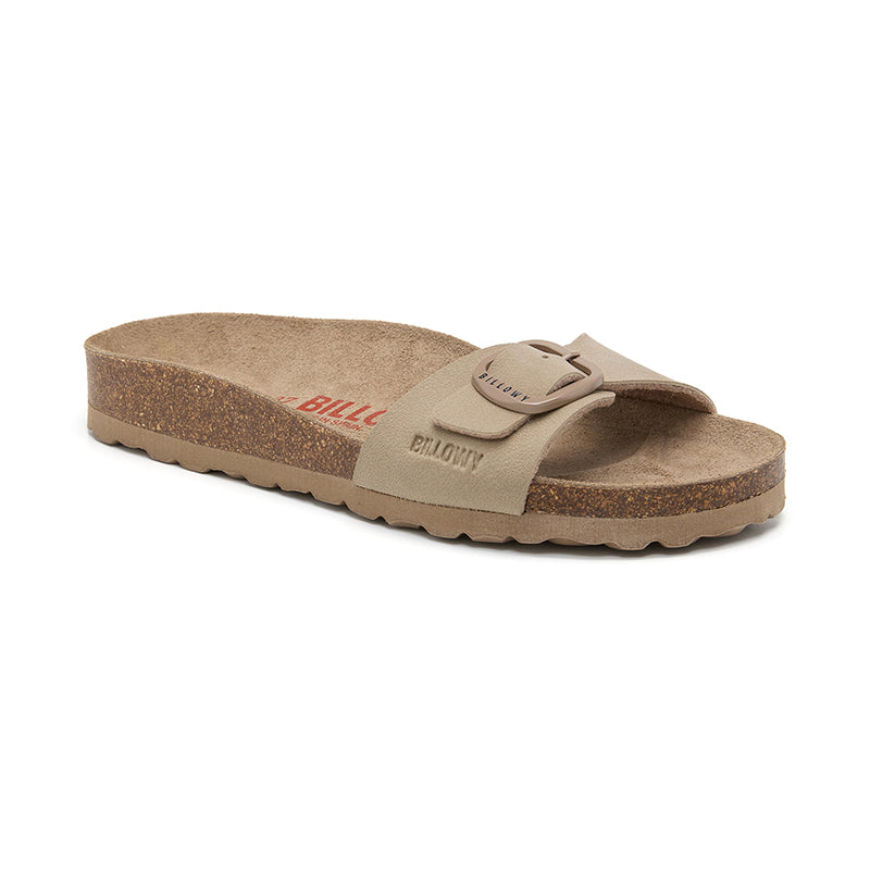 Sandalia Santa Monica beige tostado para mujer