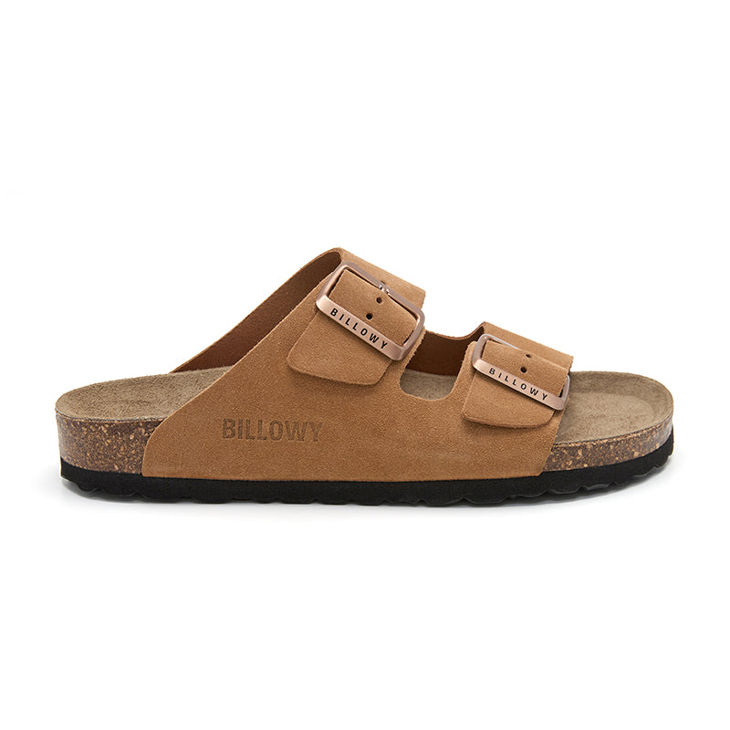 Sandalia Malibú de cuero con suela blanda