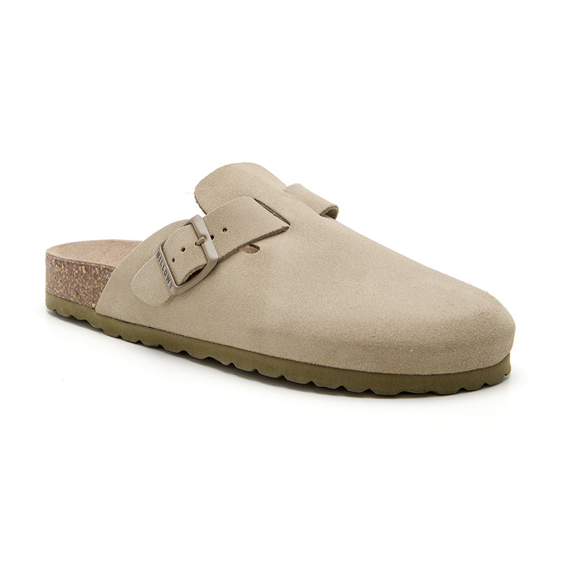 Zueco Dallas Ecru Kaki Planta Blanda