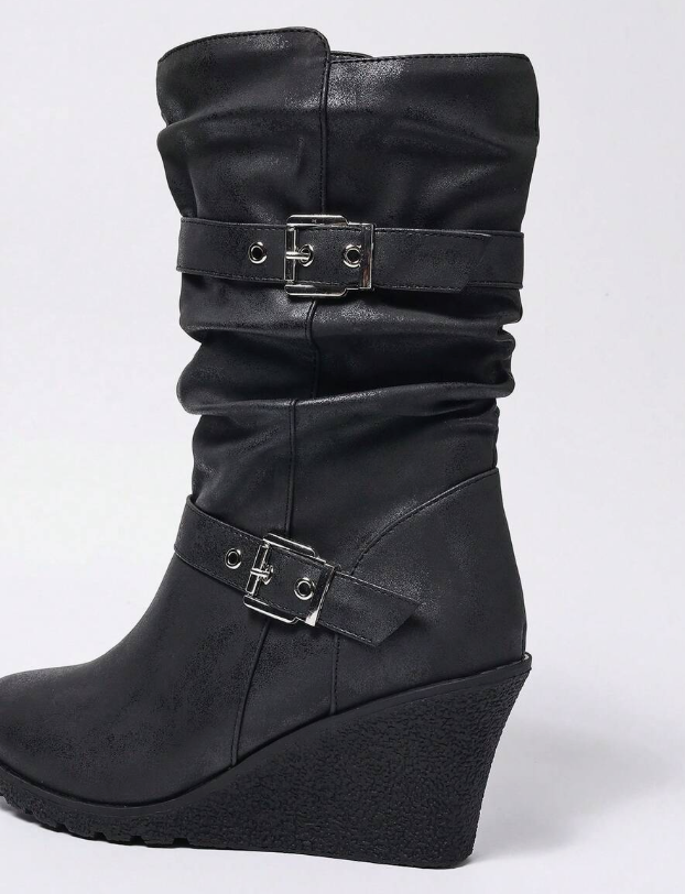 Trindade | Botas Chelsea de cuña con hebilla