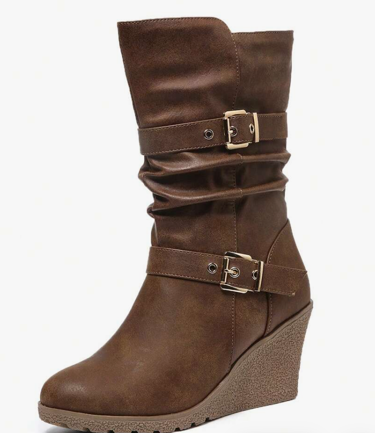 Trindade | Botas Chelsea de cuña con hebilla