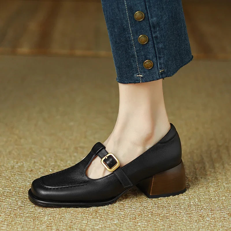 Jimena | Zapatos elegantes con correa en T