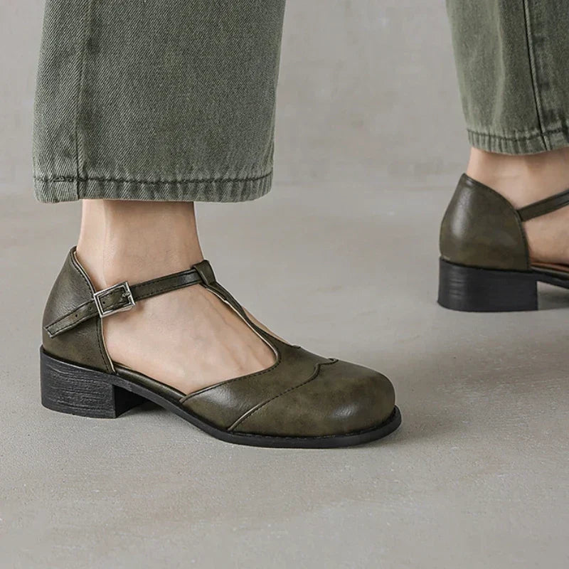 Renata | Zapatos de cuero texturizado