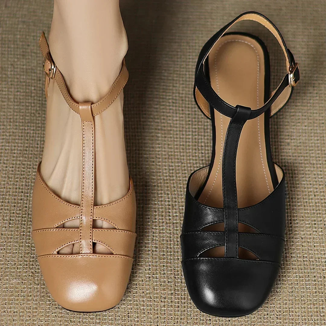 Isabel | Bailarinas de cuero trenzado