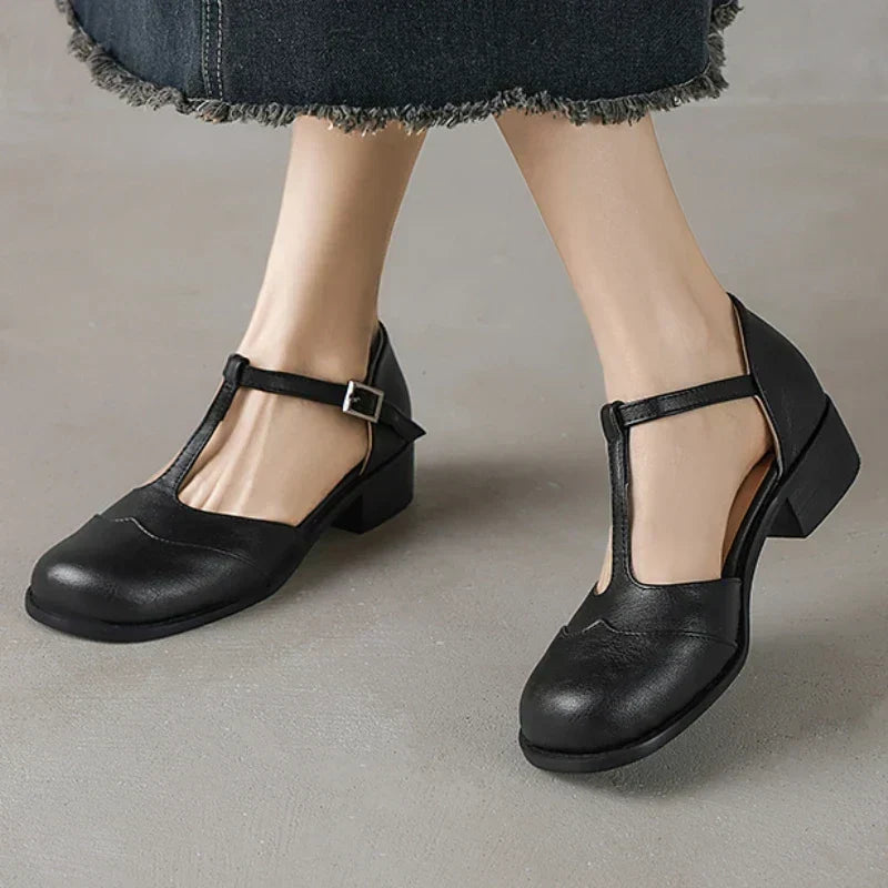Renata | Zapatos de cuero texturizado