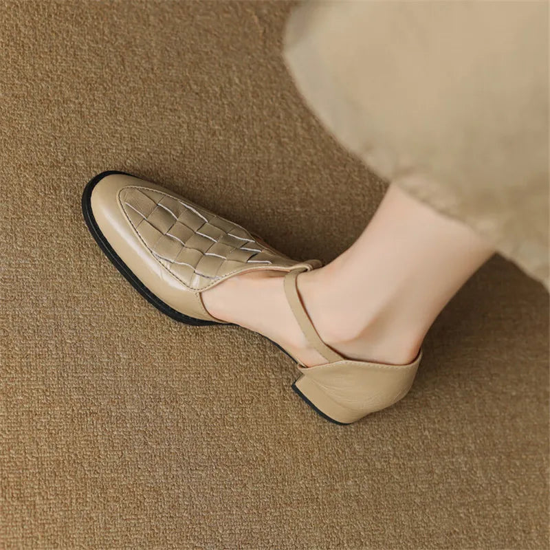 Celeste | Tacones vintage con tiras