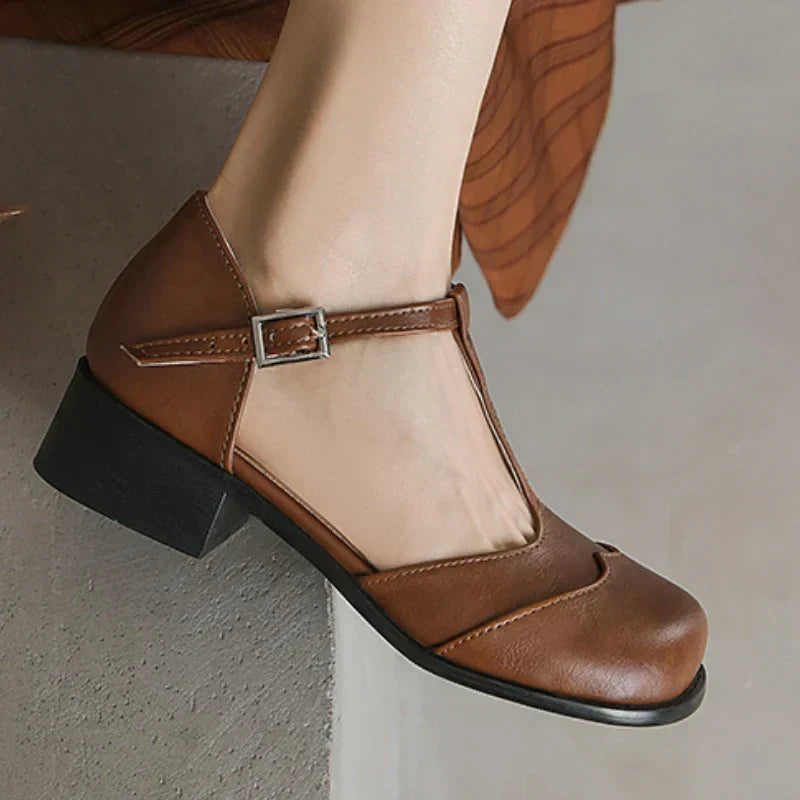 Renata | Zapatos de cuero texturizado