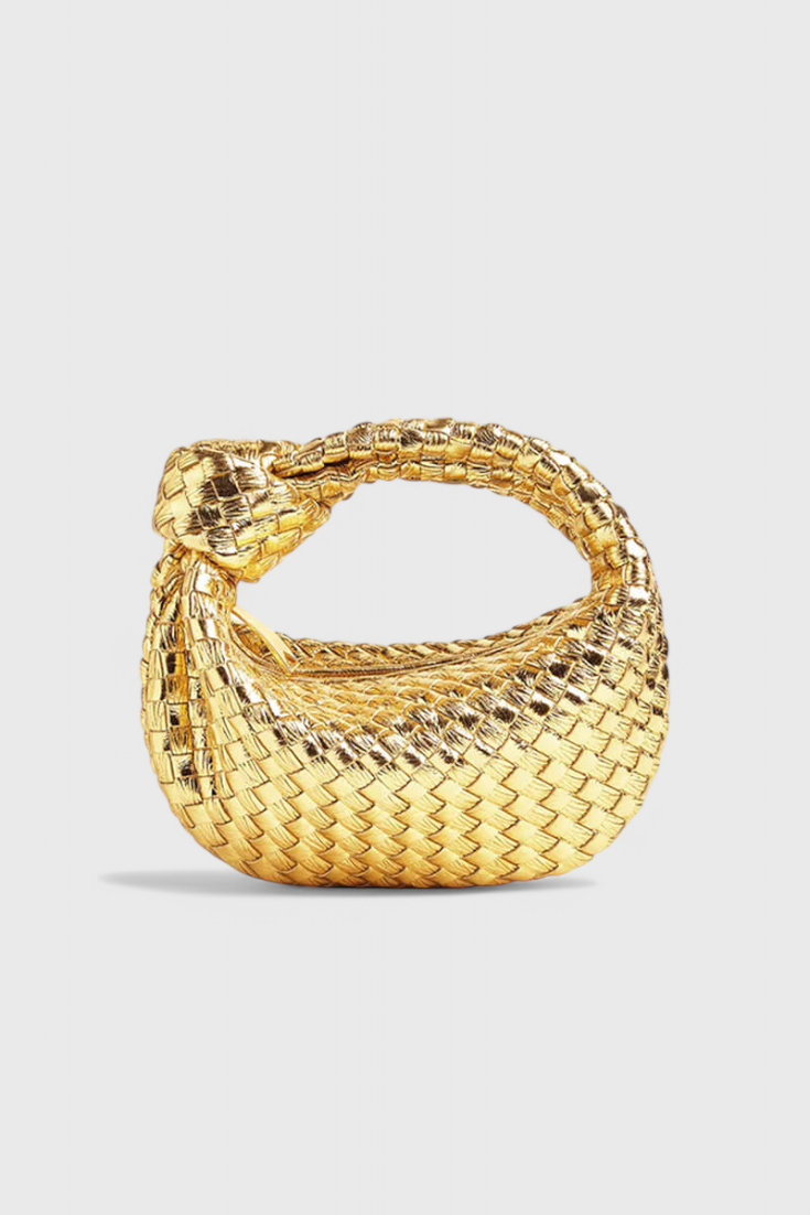 Sage Mini Woven Satchel Bag