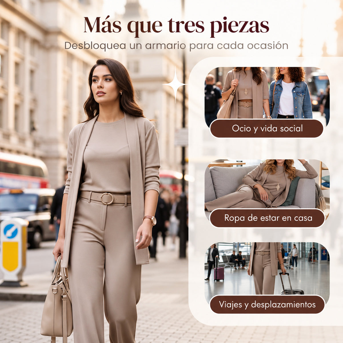 Camille™ | Conjunto elegante de tres piezas