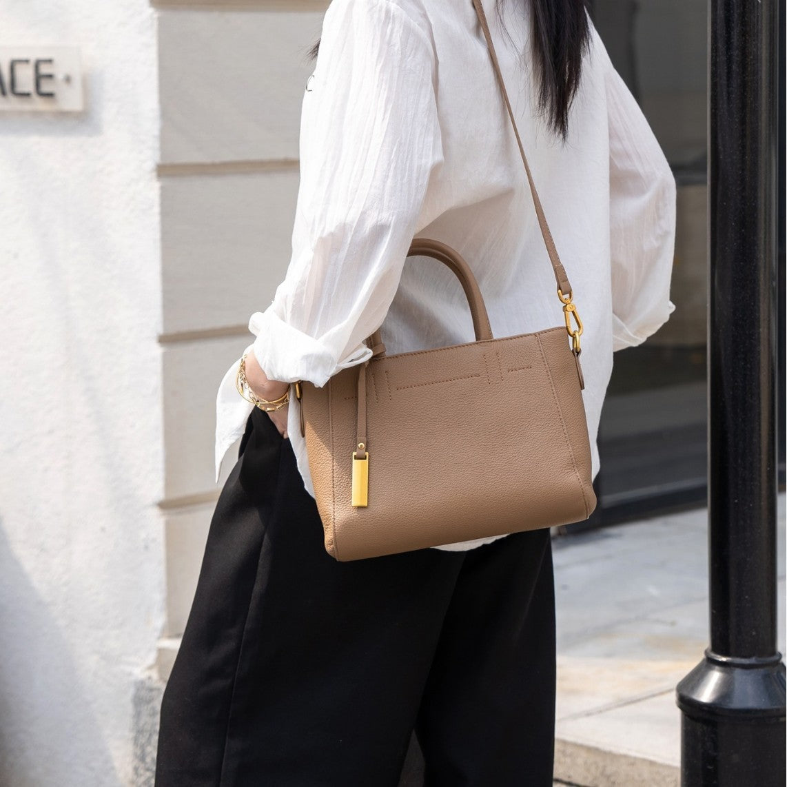 Sofia | Bolsa Clásica de Cuero Auténtico