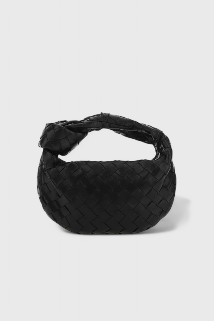 Sage Mini Woven Satchel Bag